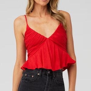 Red tank top